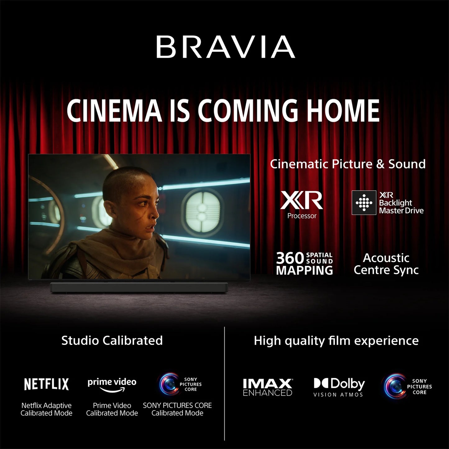 Sony | BRAVIA 9 | 85 Inch | MINI LED XR QLED TV with XR BACKLIGHT MASTER 4K HDR Smart TV , 85XR90
