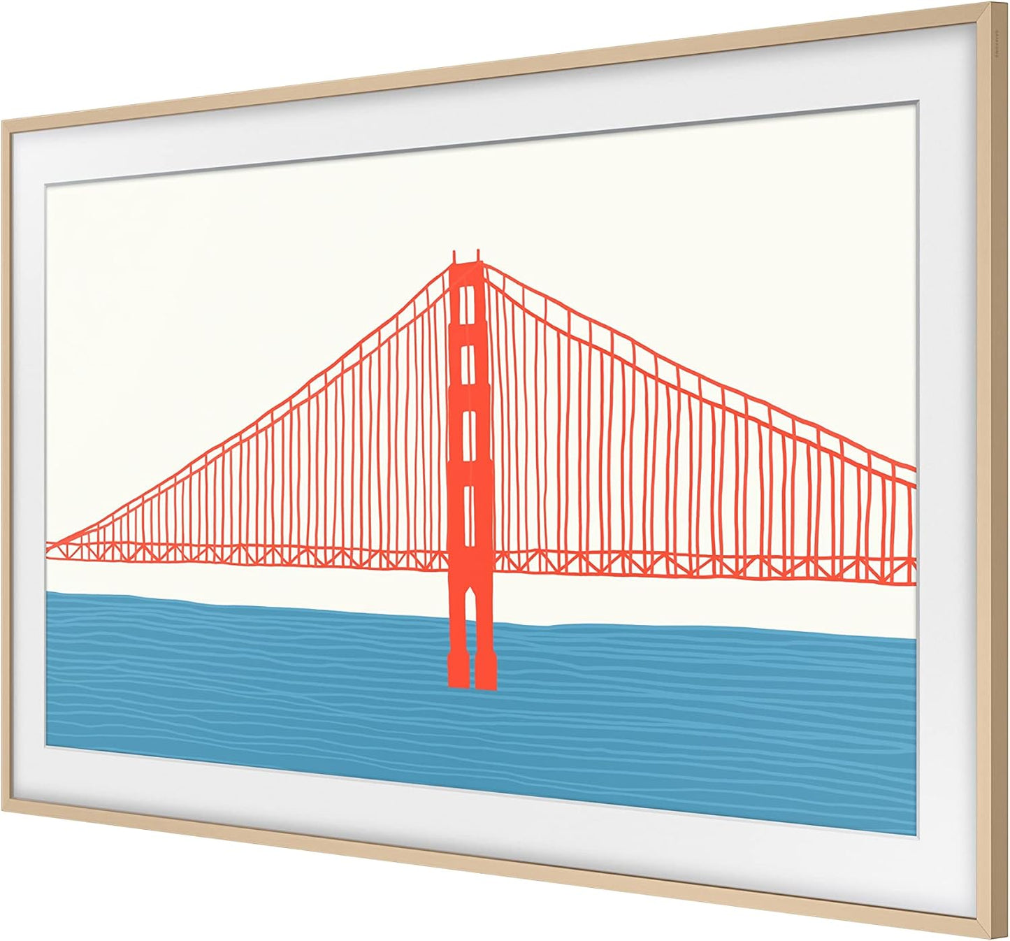 Samsung 43 Inch Bezel, BEIGE Customizable Bezel for The Frame TV 2021-25 Model VG-SCFA43BEBXC