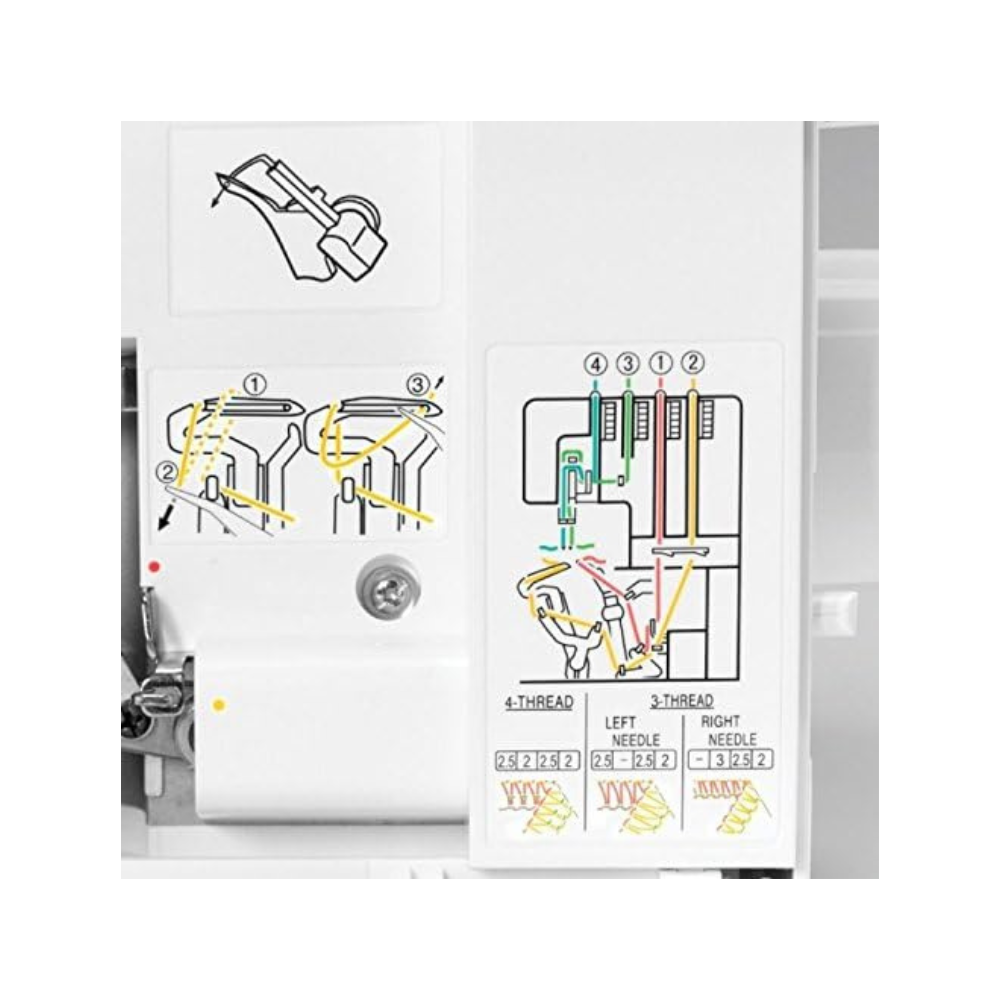 SINGER 14SH654 3/4-Thread Overlock, Finishing Touch Sewing Machine.