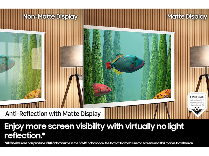 Samsung 43" The Serif QLED Smart Tv_4K Matte Display, Series LS01D, White, 43LS01D, 2025