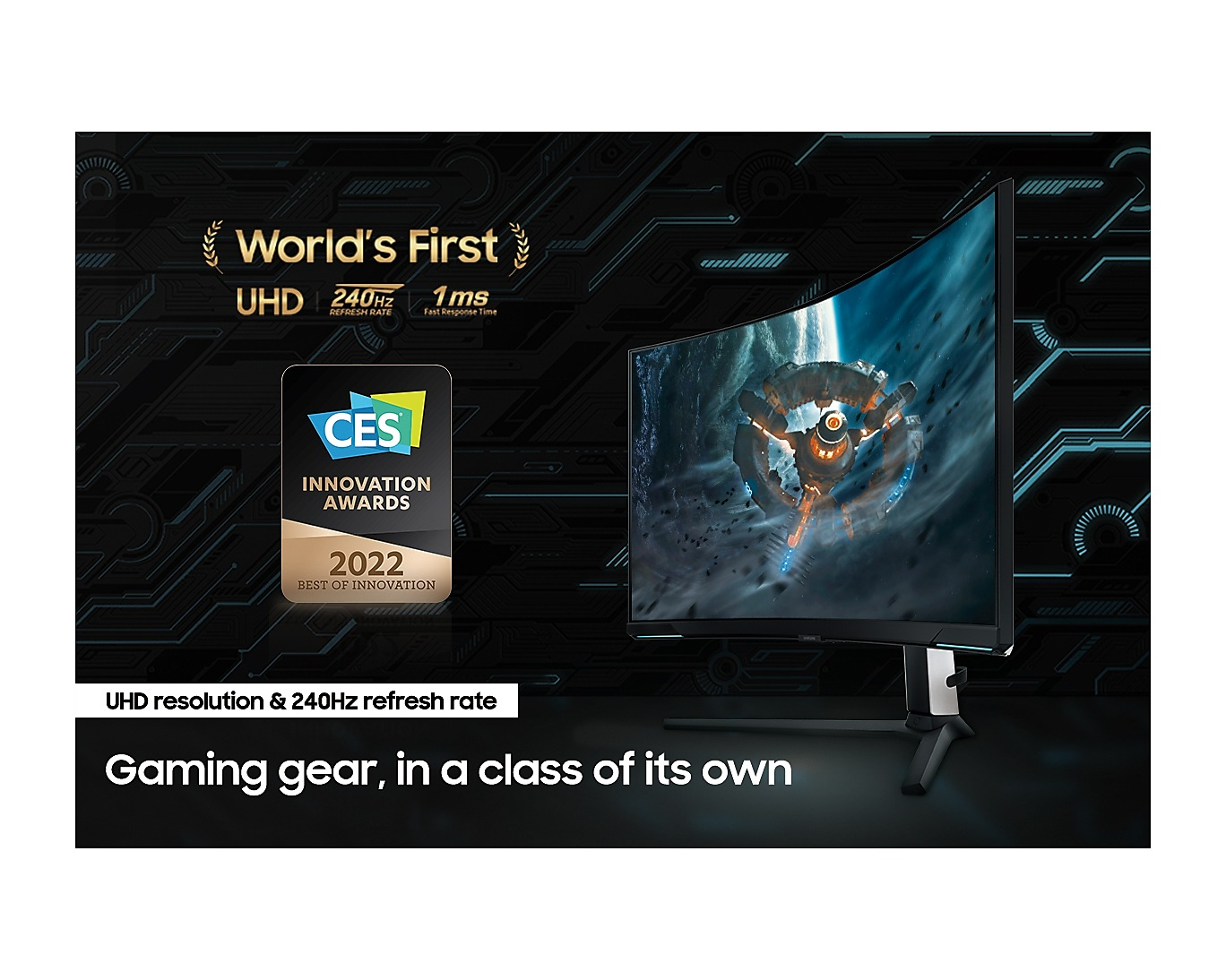 Samsung 32" Odyssey Neo G8 BG850, 4K Curved Gaming Monitor With 240Hz Refresh Rate &1ms Response Time LS32BG850