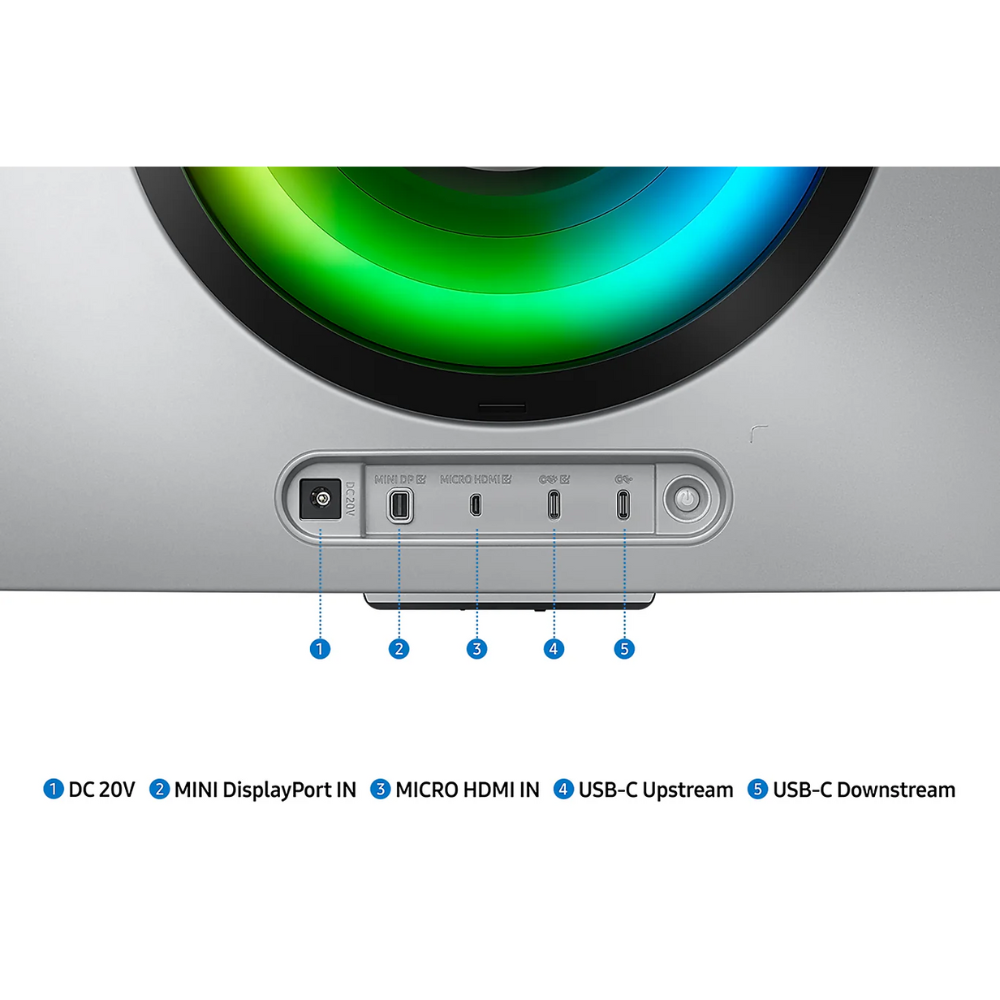 Samsung G8 34" OLED 175Hz Curved Gaming Monitor - Silver ,LSBG850