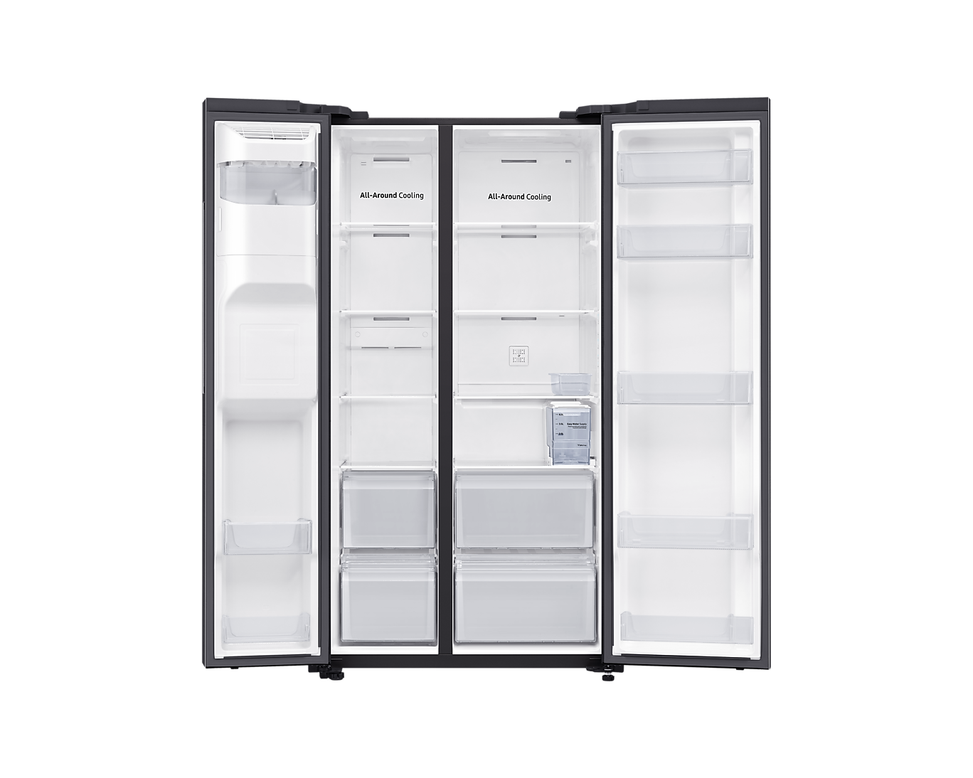 Samsung Refrigeratoar SBS RS64R5304B4 SpaceMax™ Technology 617 L Gentle Black Matt