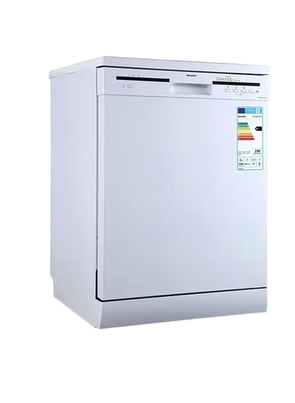 Sharp 12-Place Setting Dishwasher QW-MB612-WH3 (White)