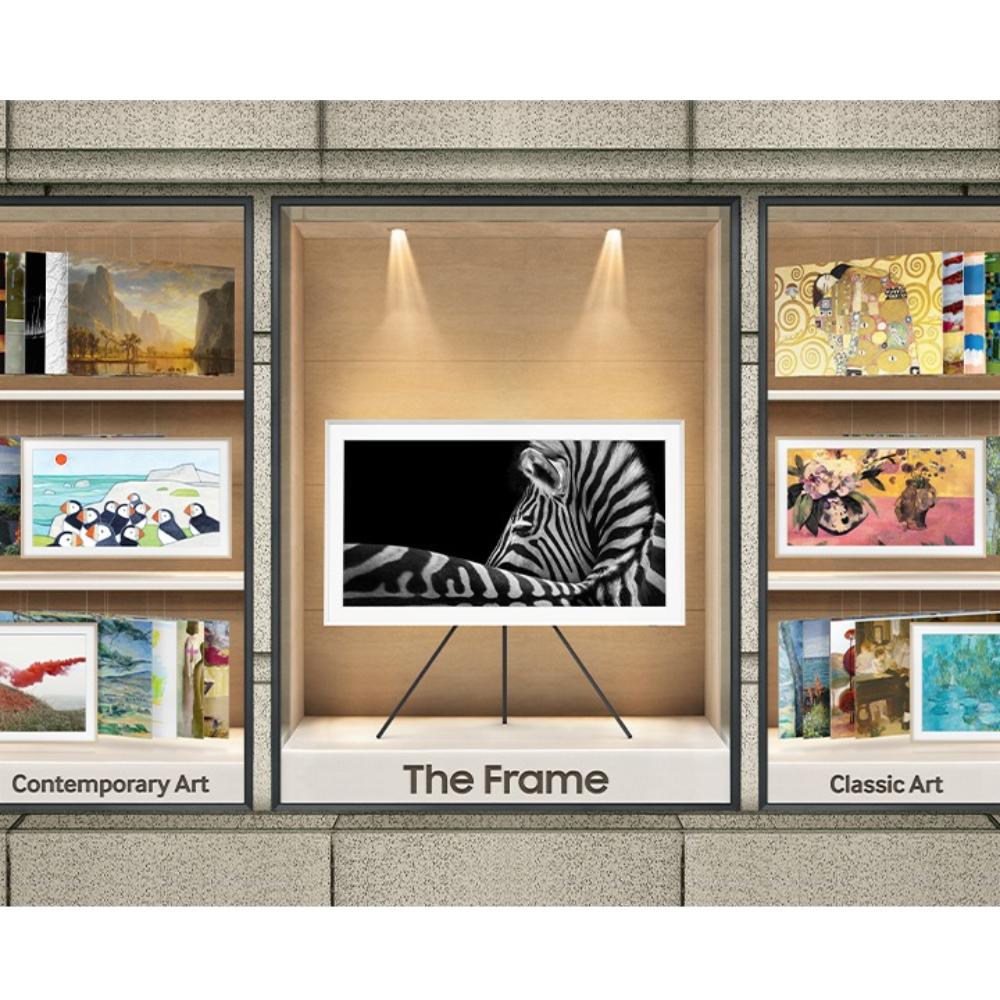 Samsung 55" The Frame Qled Smart Tv_4K, Art Mode, 55LS03A
55LS03A
Matt Screen
55LS03B
Art Mode
55LS03D