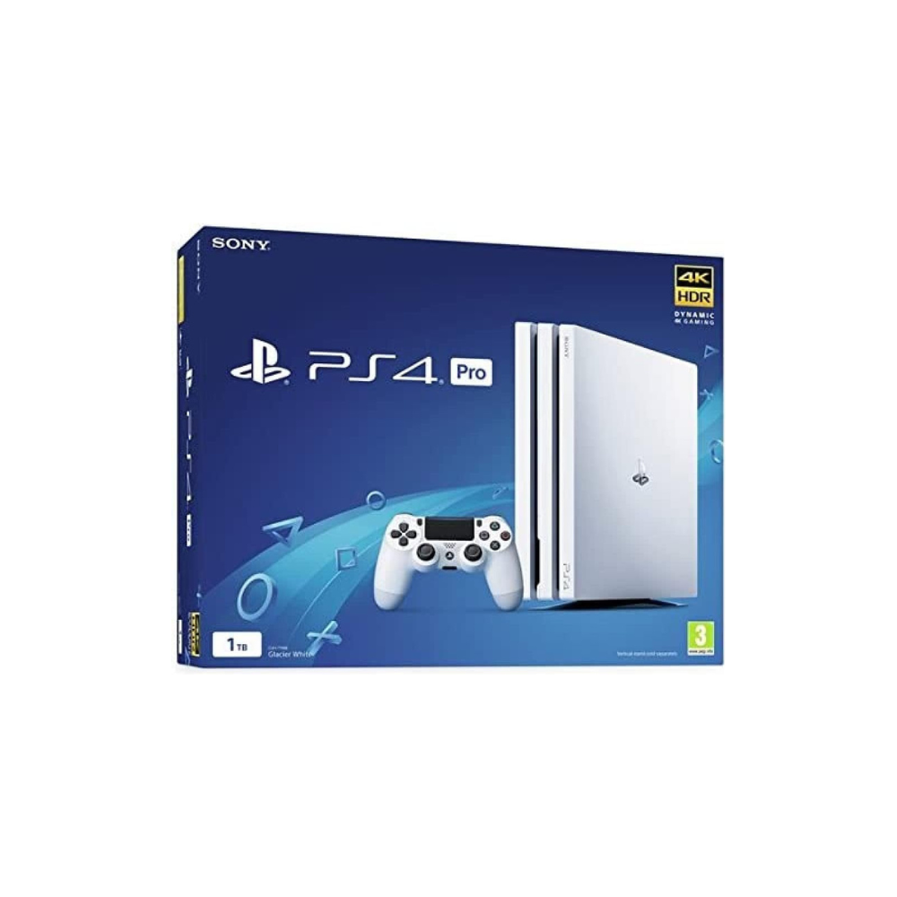 Sony PlayStation PS4 Pro - 1TB, White.
