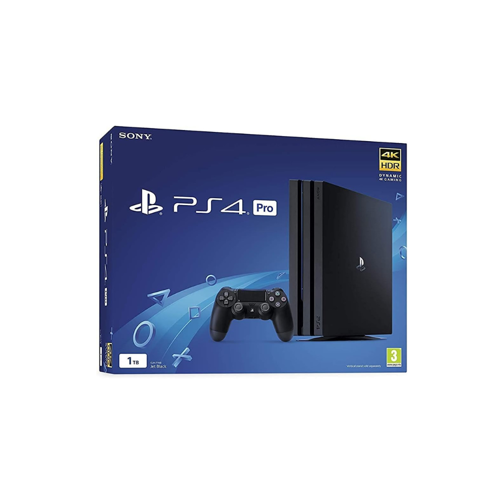 Sony PlayStation PS4 Pro - 1TB, BLACK.