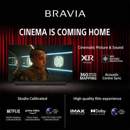Sony | BRAVIA 9 | 85 Inch | MINI LED XR QLED TV with XR BACKLIGHT MASTER 4K HDR Smart TV , 85XR90