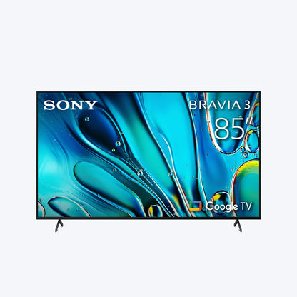 Sony 85 Inch Bravia 3, 4K HDR Smart TV, Google TV with Dolby Vision Atmos, PS5 Gaming, 2025