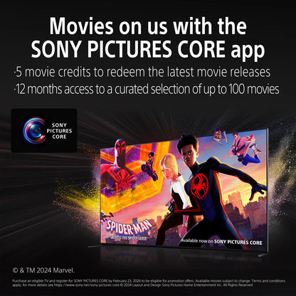 Sony 85 Inch Bravia 3, 4K HDR Smart TV, Google TV with Dolby Vision Atmos, PS5 Gaming, 2025