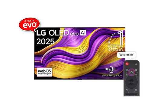 LG 65 Inch OLED evo AI G5 4K 165Hz Smart TV with AI Magic Remote Dolby webOS25 – OLED 65G56LA (2025 Model)