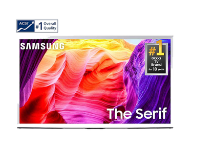 Samsung 43" The Serif QLED Smart Tv_4K Matte Display, Series LS01D, White, 43LS01D, 2025