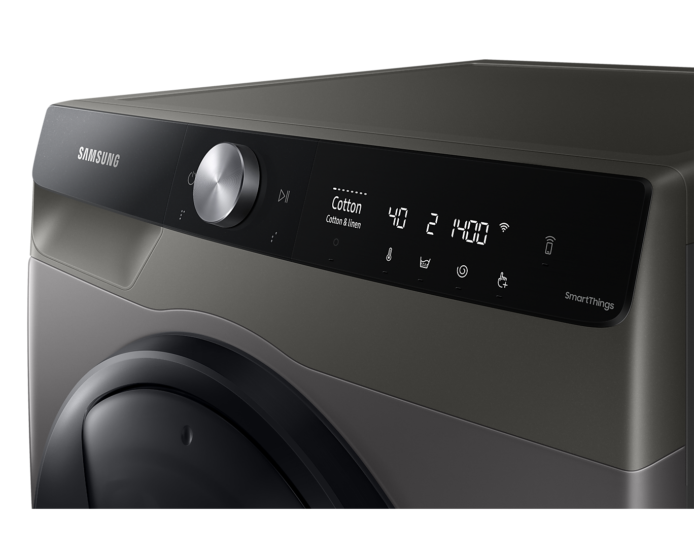 Samsung ( 10.5 kg ) Bespoke Front Load Washing Machine QuickDrive™ 10.5 kg Inox, WD10T784DBX