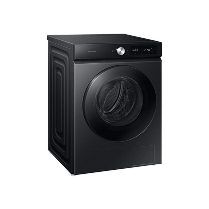 Samsung ( 12 kg + 8 kg ) Bespoke AI™ Front Load Washer & Dryer AI Ecobubble 12 kg + 8 kg Black, WD12BB704DGB