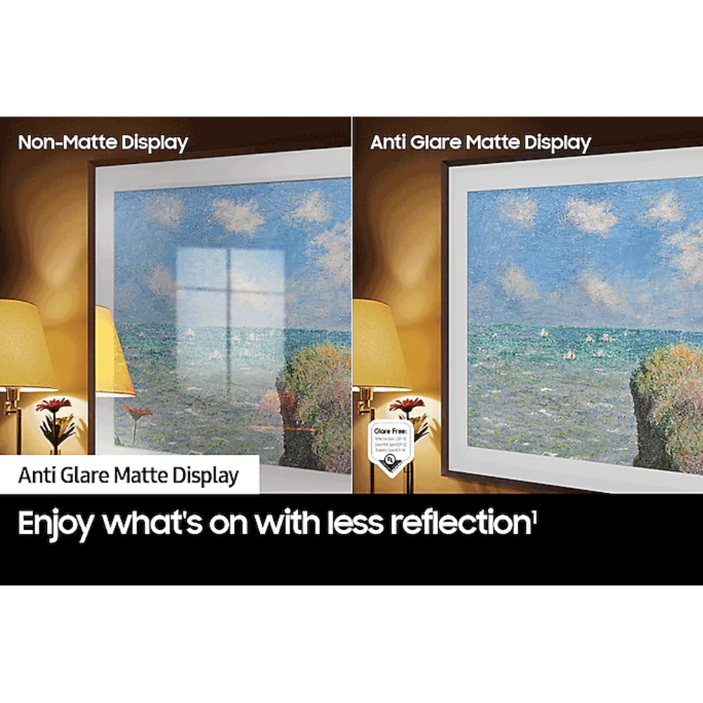 Samsung 85" ( The Frame ) QLED Smart Tv_4K, Matt Display, Art Mode, 2024, 85LS03D