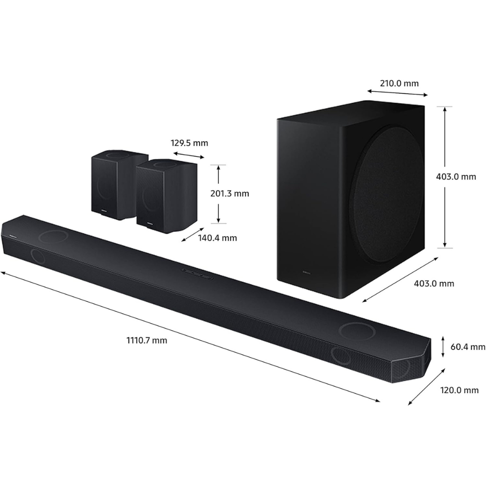 Samsung HW-Q930C 9.1.4ch Dolby Atmos DTS Q Symphony Soundbar. HW-Q930C