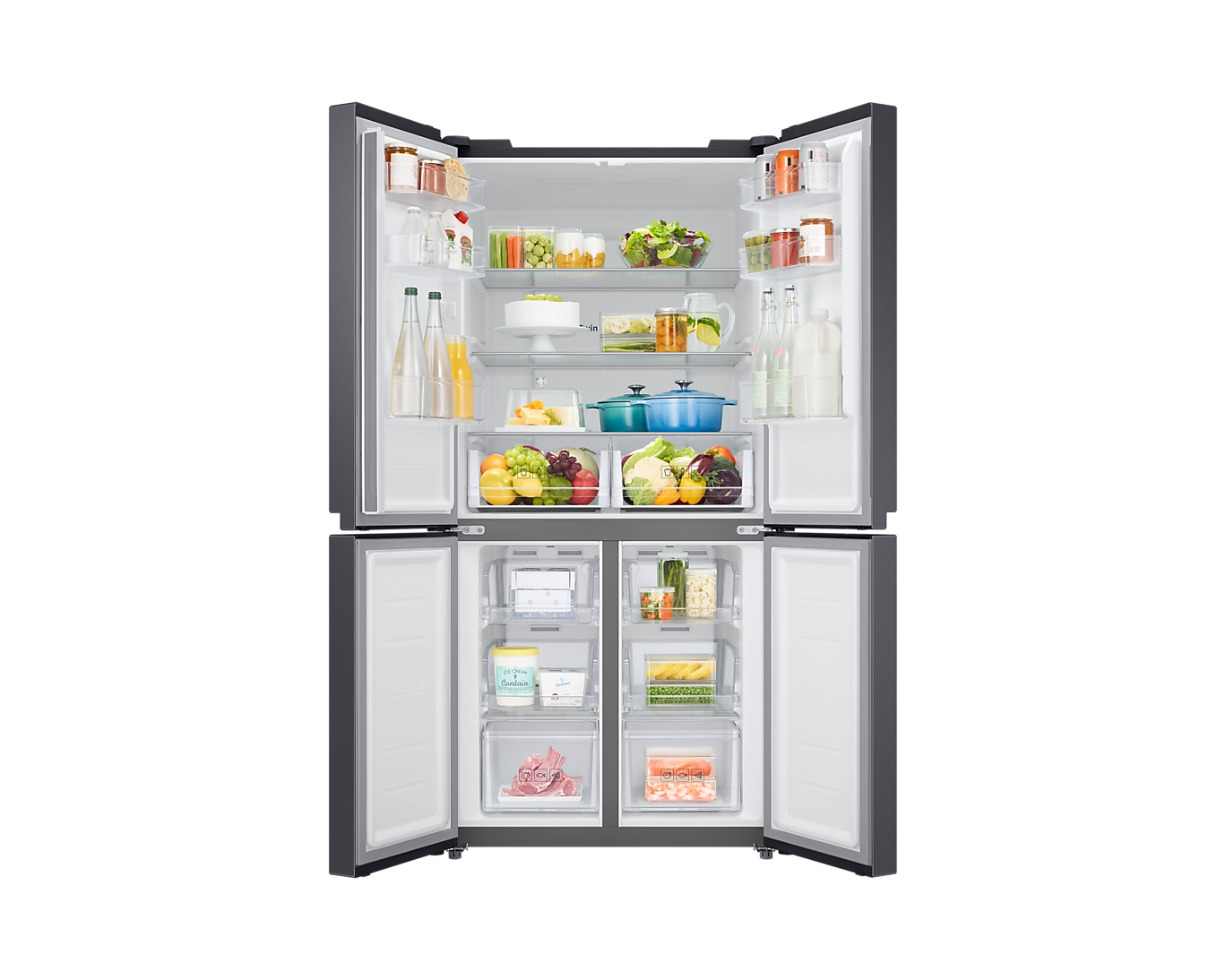 Samsung Refrigerator FDR RF48A4000B4 Twin Cooling Plus 468 L Gentle Black Matt
