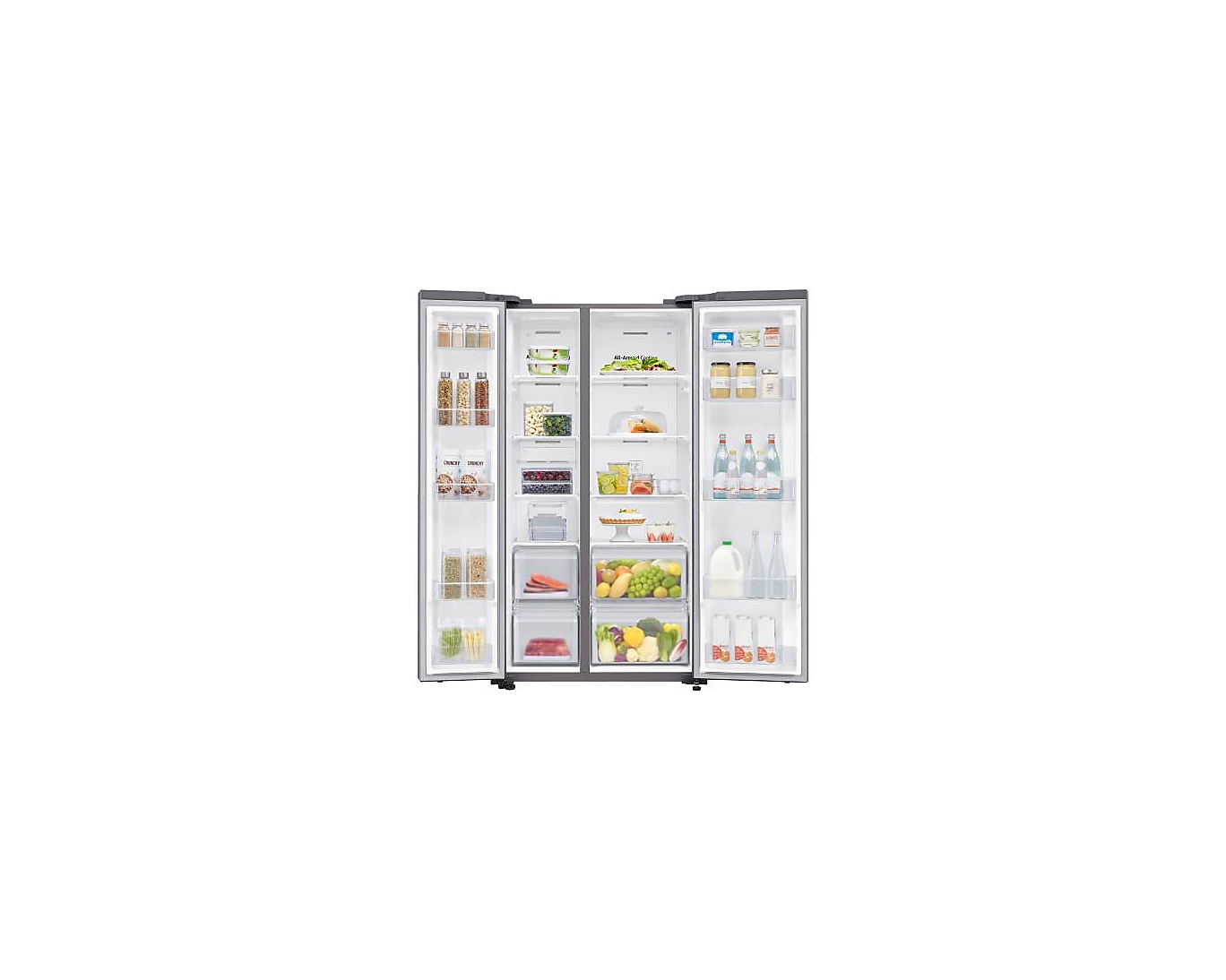 Samsung Refrigerator SBS RS62R5004M9 SpaceMax™ Technology 647L Gentle Silver Matt