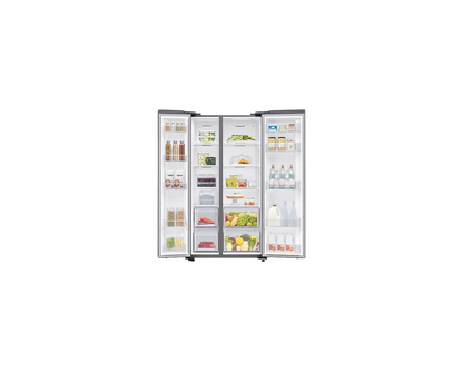 Samsung Refrigerator SBS RS62R5004M9 SpaceMax™ Technology 647L Gentle Silver Matt