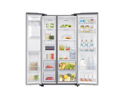 Samsung Refrigerator SBS RS64R5306M9 SpaceMax™ Technology 617 L Gentle Silver Matt