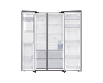 Samsung Refrigerator SBS RS64R5306M9 SpaceMax™ Technology 617 L Gentle Silver Matt