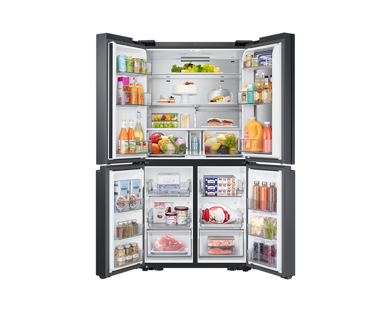 Samsung Refrigerator FDR RF65A93T0B1 Triple Cooling 599 L Smart, Black DOI