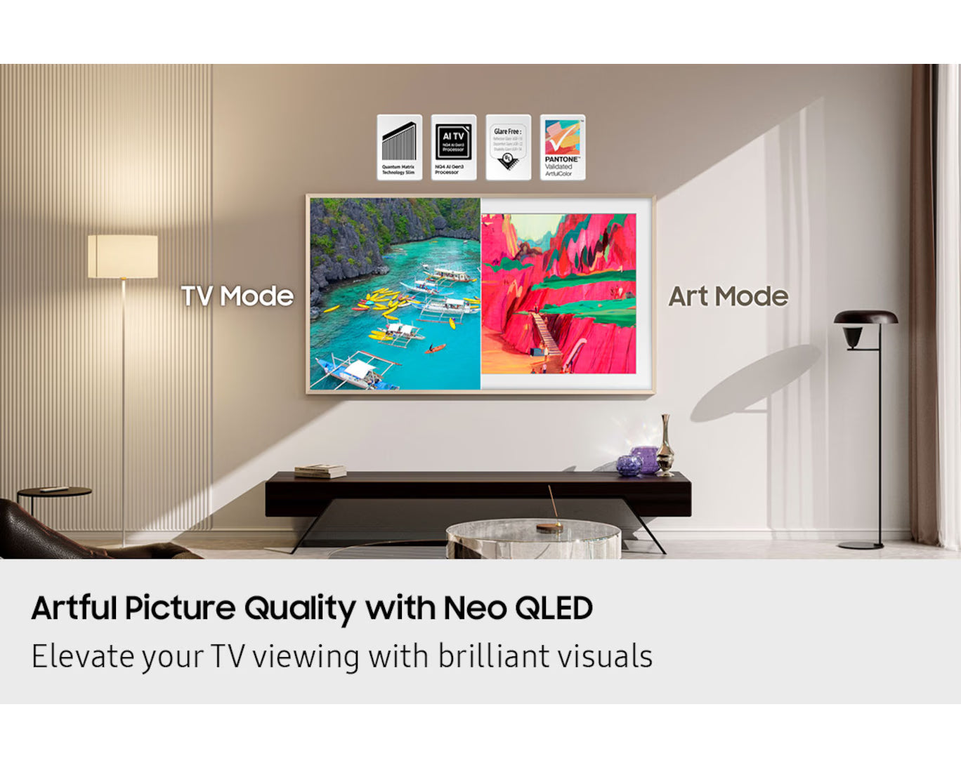 Samsung The Frame Pro 85" 4K Vision AI & Art Mode TV (2025) 85LS03FW