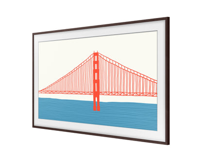 Samsung 55 Inch Bezel, BROWN Customizable Bezel for The Frame TV 2021-25 Model VG-SCFA55BWBXC