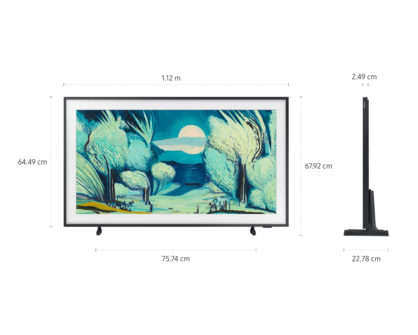 Samsung 50" The Frame LS03F QLED 4K Art Mode Vision AI Smart TV (2025), 50LS03F