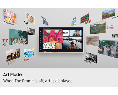 Samsung 50" The Frame LS03F QLED 4K Art Mode Vision AI Smart TV (2025), 50LS03F