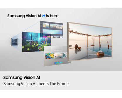 Samsung 50" The Frame LS03F QLED 4K Art Mode Vision AI Smart TV (2025), 50LS03F