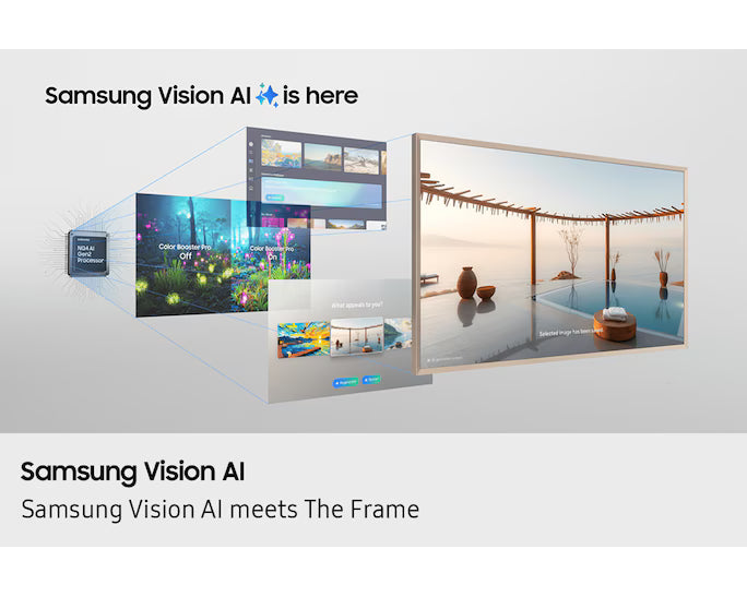 Samsung 75" LS03F The Frame QLED Smart Tv_4K, Matt Screen, Art Mode, 2025, 75LS03FA