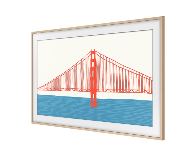 Samsung 55 Inch Bezel, SAND GOLD Customizable Bezel for The Frame TV 2021-25 Model VG-SCFC55SGMXC