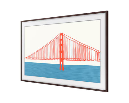 Samsung 65 Inch Bezel, BROWN Customizable Bezel for The Frame TV 2021-25 Model VG-SCFA65BWBXC