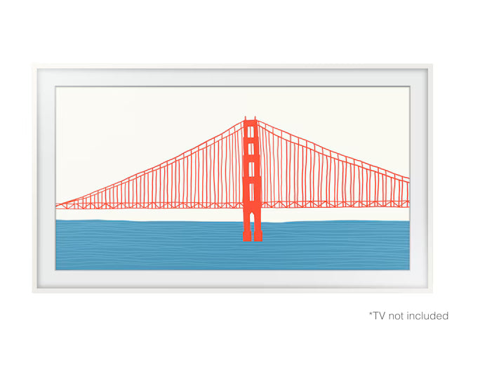 Samsung 55 Inch Bezel, WHITE Customizable Bezel for The Frame TV 2021-25 Model VG-SCFA55WTBXC