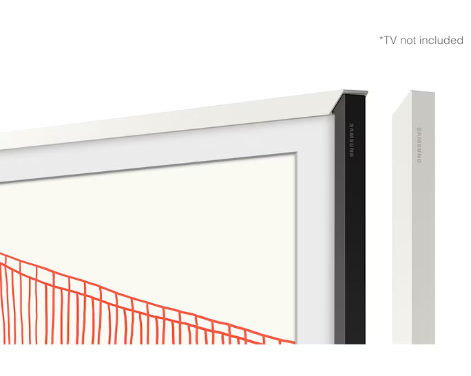 Samsung 55 Inch Bezel, WHITE Customizable Bezel for The Frame TV 2021-25 Model VG-SCFA55WTBXC