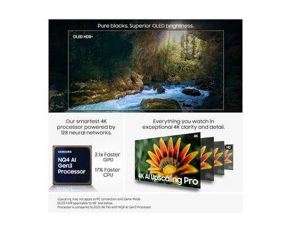 Samsung 48" OLED S90F 4K  Vision AI Smart TV 48S90F (2025)