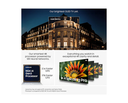 Samsung OLED 55" S95F 4K AI vision Smart TV 2025 55S95F