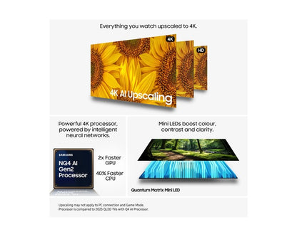 Samsung 75 Inch QN70F Neo QLED Smart TV 4K, 2025, 75QN70F
