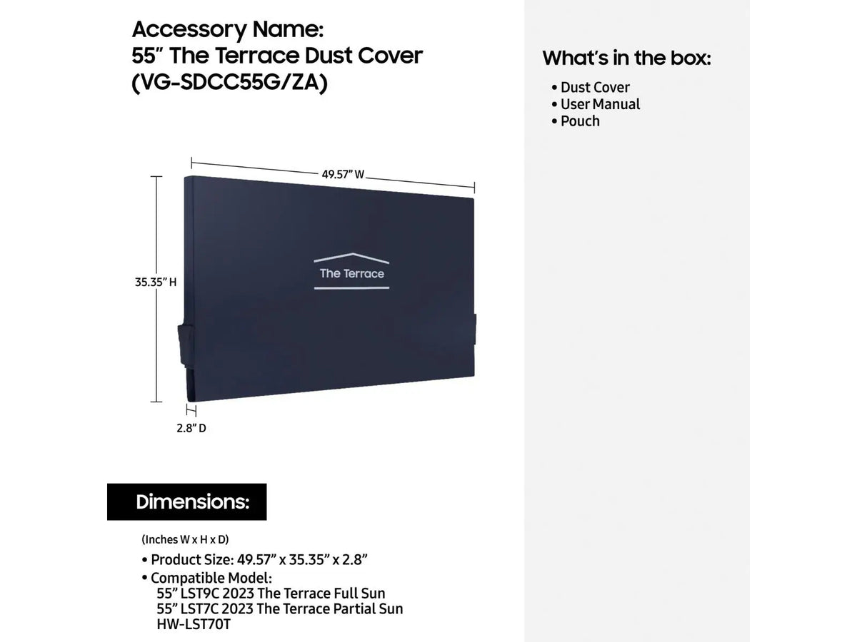 Samsung 65" The Terrace Dust Cover